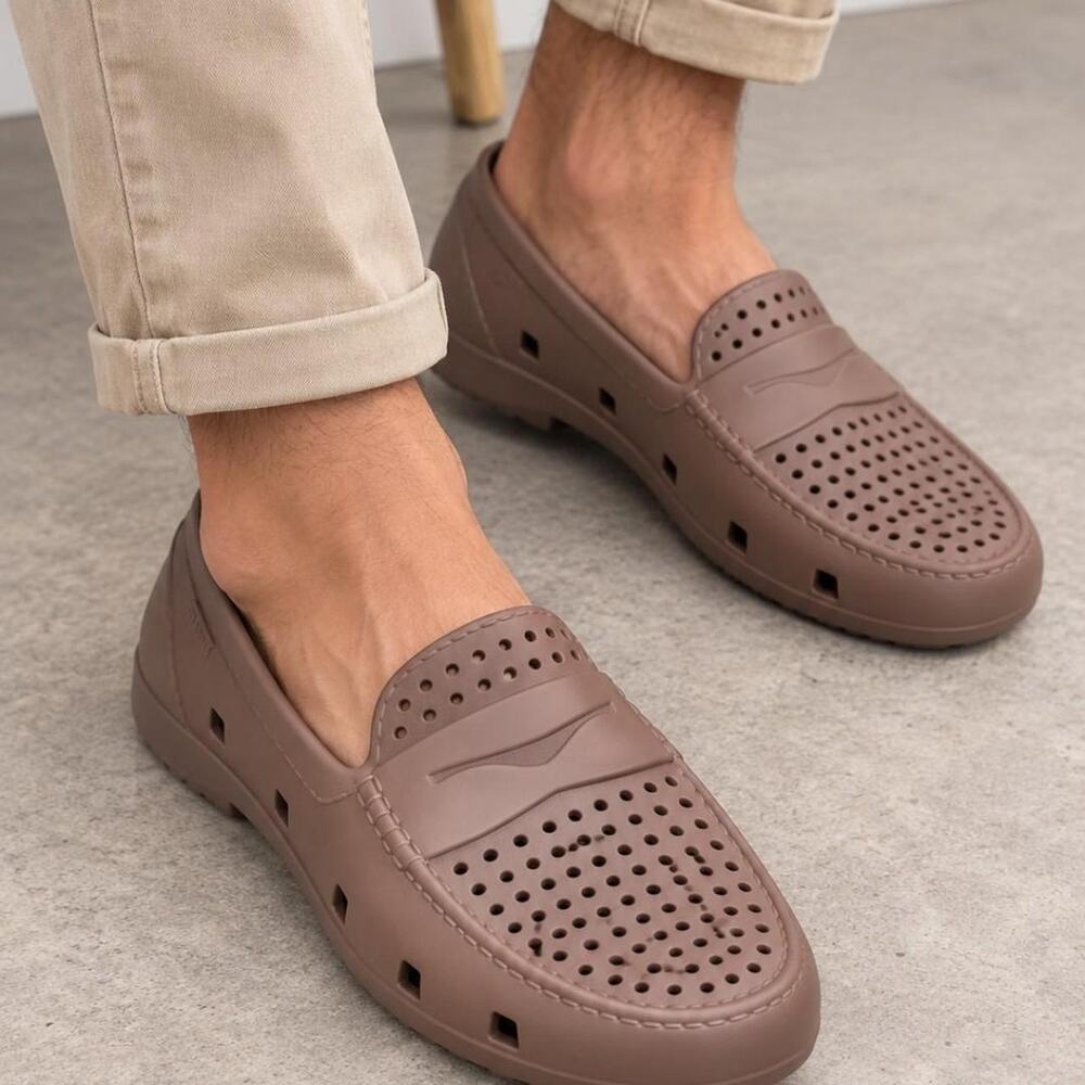 Floafers Brown Perforated Loafers Size 9